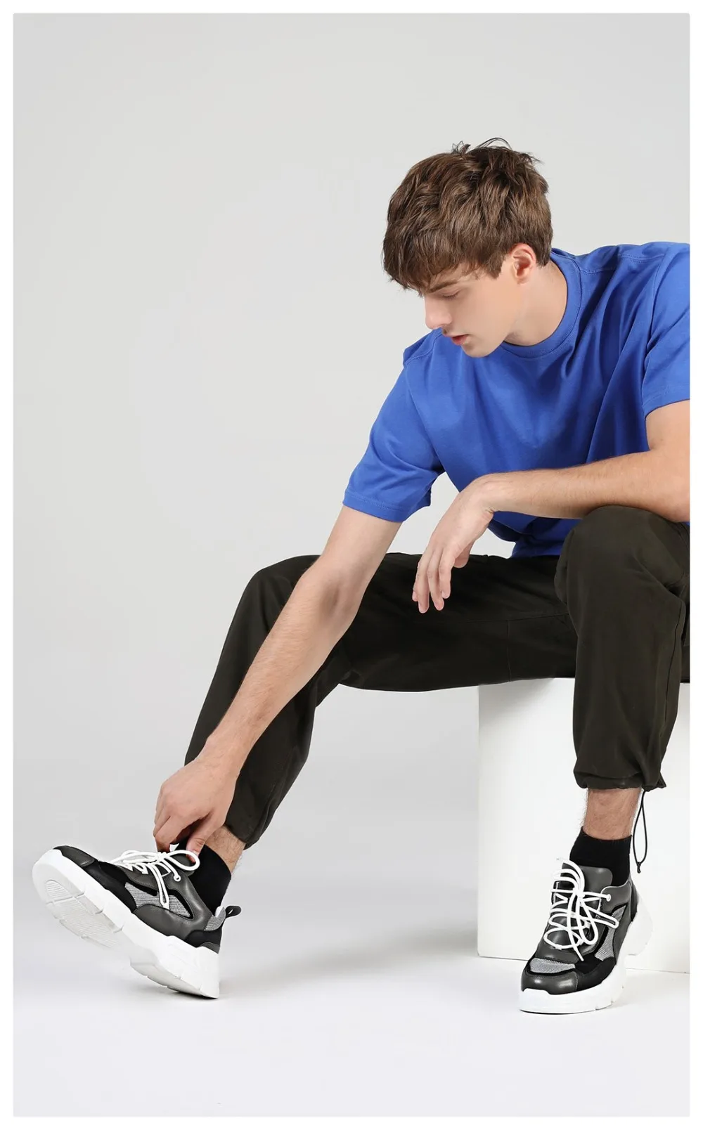 Xiaomi VLLICON легкие кроссовки из коровьей кожи на толстой подошве; модные уличные туфли из воловьей кожи; высокоэластичные спортивные кроссовки