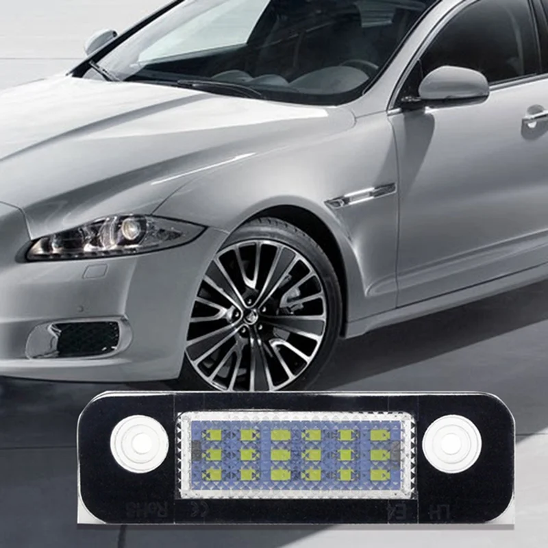 2 шт черный DC12V-24V 6500k светильник номерного знака Лампы для Fiesta Mondeo