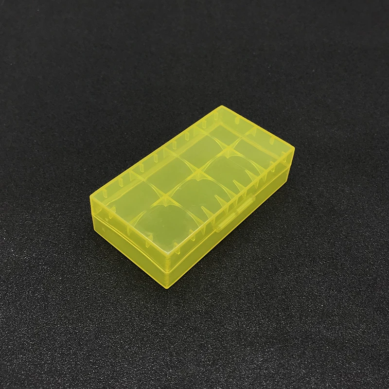 1000 шт DHL бесплатно 18650 чехол для батареи пластиковый прозрачный жесткий чехол для батареи держатель для хранения 18650 Коробка - Цвет: Цвет: желтый
