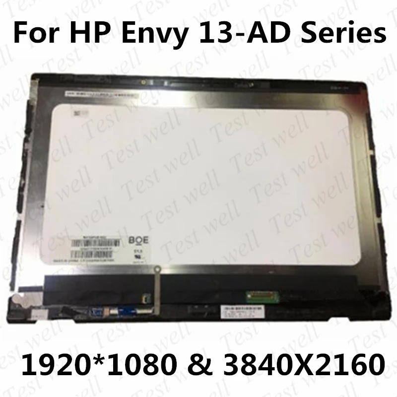 

Дигитайзер сенсорного ЖК-экрана 13,3 дюйма FHD UHD для hp envy 13-ad 13-ad007ns 13-ad008nx 928479-001 928475-001