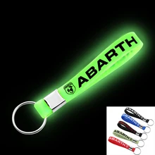 Автомобильное уплотнение светящийся силиконовый эмблема значок автомобильный брелок для Fiat Punto Abarth 500 124 Stilo Ducato Palio брелок автомобильный Стайлинг