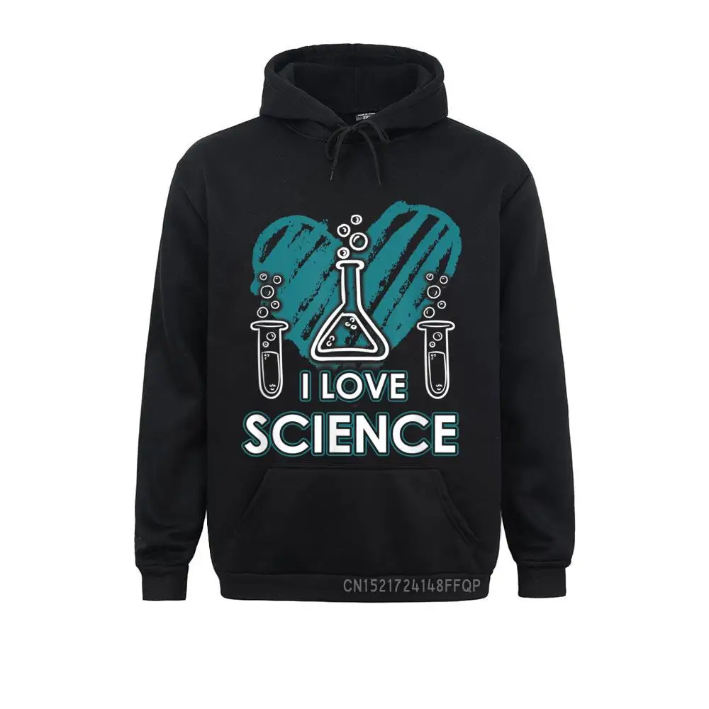 

I Love Science Pullover Sweatshirts Newest Long Sleeve Personalized Male Hoodies Preppy Style Hoods Fall