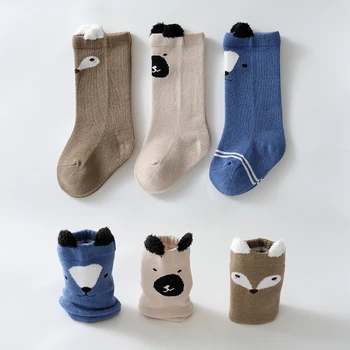 

3 Pair Toddlers Knee High Socks Baby Long Girl Kid Newborn For Kids Girls Baby Infants Kids Girls Boys Infant Cute Cotton Sock