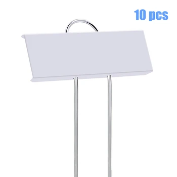 

10pcs Insertion Label Plants Marker Reusable Easy Read 10inches Flower Pot Large-Faced Angled Practical Greenhouse Home Garden