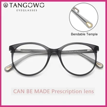 TANGOWO ацетатная оправа для очков, женские высококачественные винтажные круглые оправы для очков, очки для женщин, очки