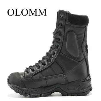 

OLOMM 2019 men's new breathable military boots ultra light combat boots men's tooling boots outdoor marine boots DD-98