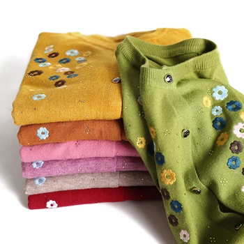 

Spring Cardigan Sweaters Mother Clothing Warm Knit Cardigans Coat Womens Autumn Slim Knit Sweaters Middle-aged Womens Clothing