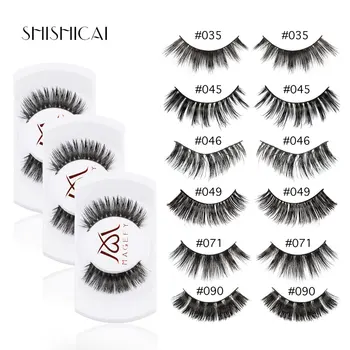 

30 pairs Crisscross False Eyelashes 3D Mink Eyelashes Long Lasting Mink Lashes Volume Natural Eyelashes Extension Makeup Tools