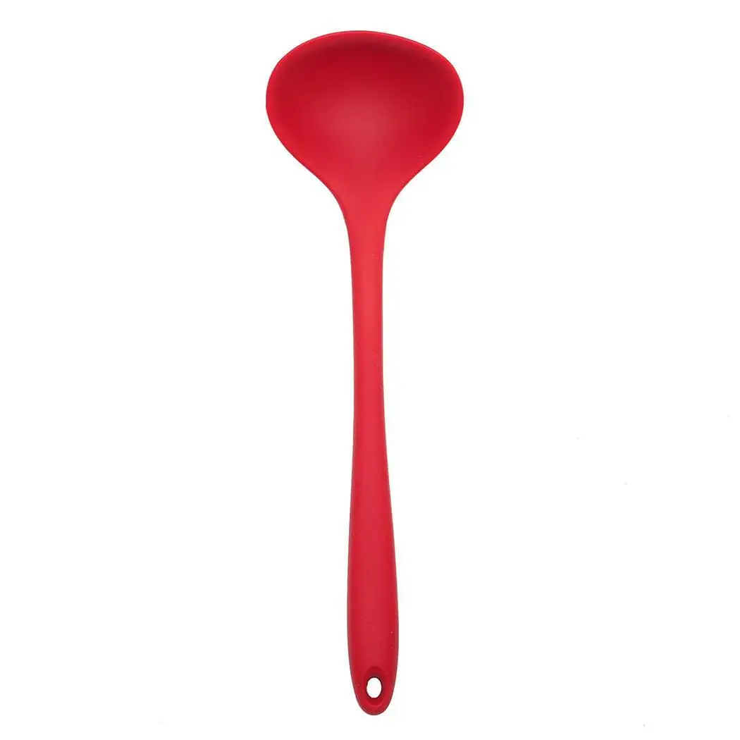 Прочные практичные термостойкие силиконовые кухонные принадлежности черный/красный кухонный инструмент - Цвет: red30 x 8.8cm