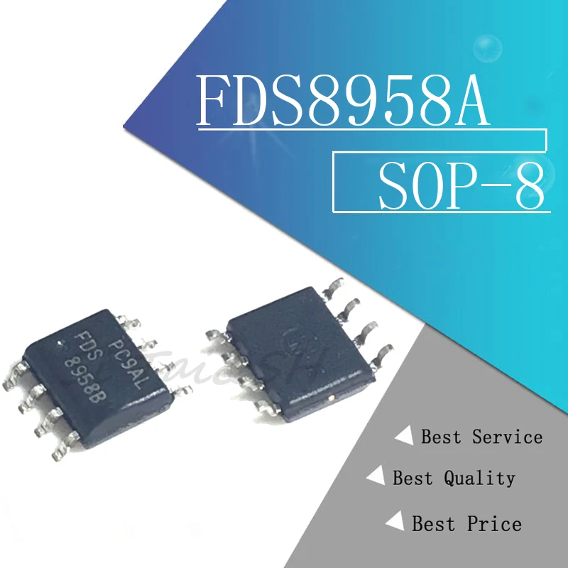 10 шт. FDS8958A SOP8 FDS8958 8958A MOSFET SO8 COMP N-P-CH T/R новый оригинальный | Электронные компоненты и