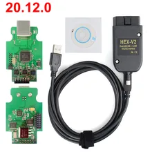 2021 с шестигранной головкой V2 Obd2 сканер VAGCOM 20.4.2 VAG COM 20.12.0 для V-W для AUDI ATMEGA162 + 16V8 + FT232RQ с самым лучшим качеством