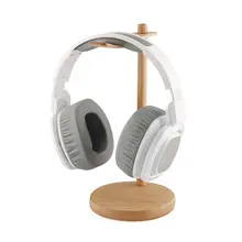 Portable Headphone Holder Wooden Useful Support Stand Headset Show Rack Universal Headphones Device Gadgets