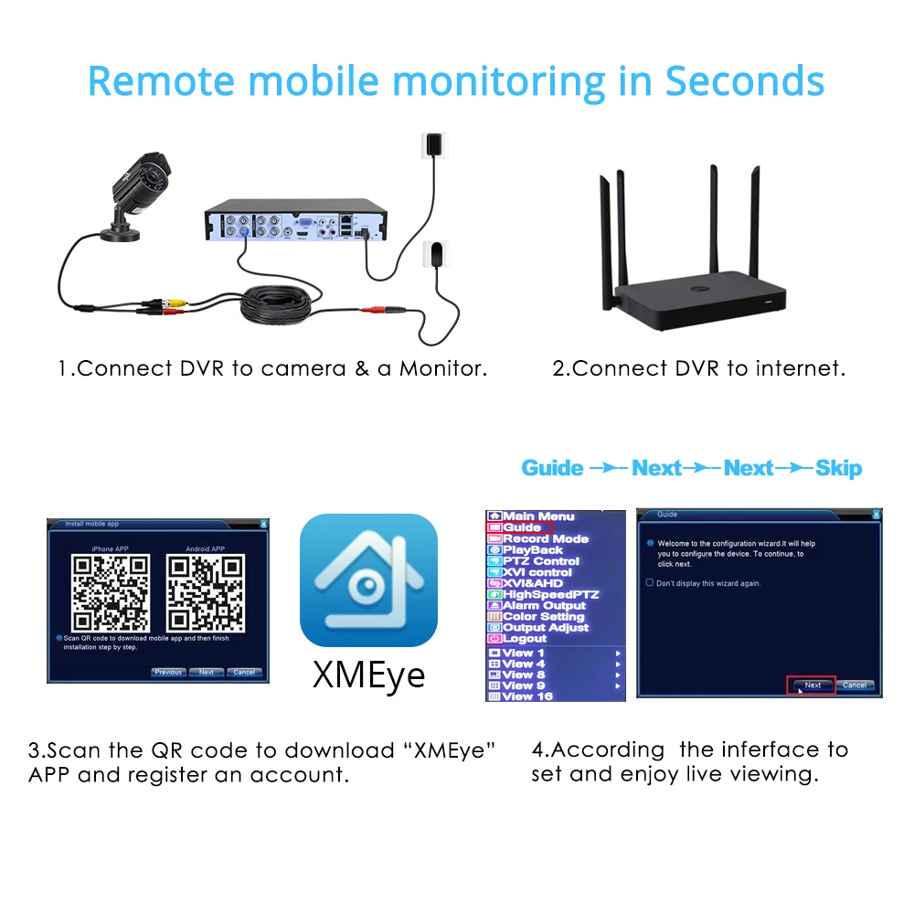  Hiseeu16CH 5in1 Ahd Dvr per Cvbs Tvi Ahd Analogico Telecamere Ip Hd P2P Cloud H.264 Vga Hdmi Sistem