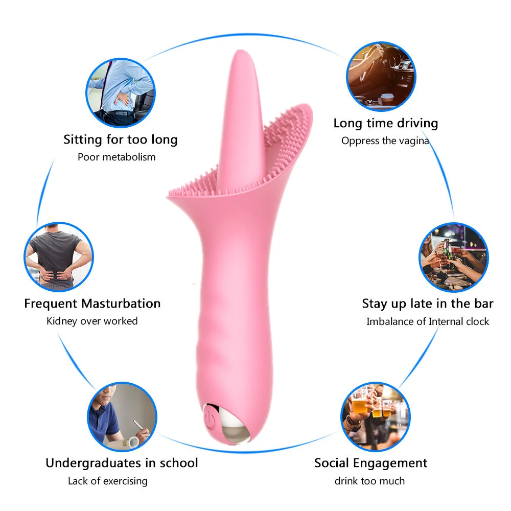 Nipple Tongue Vibrator Machine Vaginal Clitoris Stimulator Egg Female Pussy Masturbation Adult Sex Toy For Women