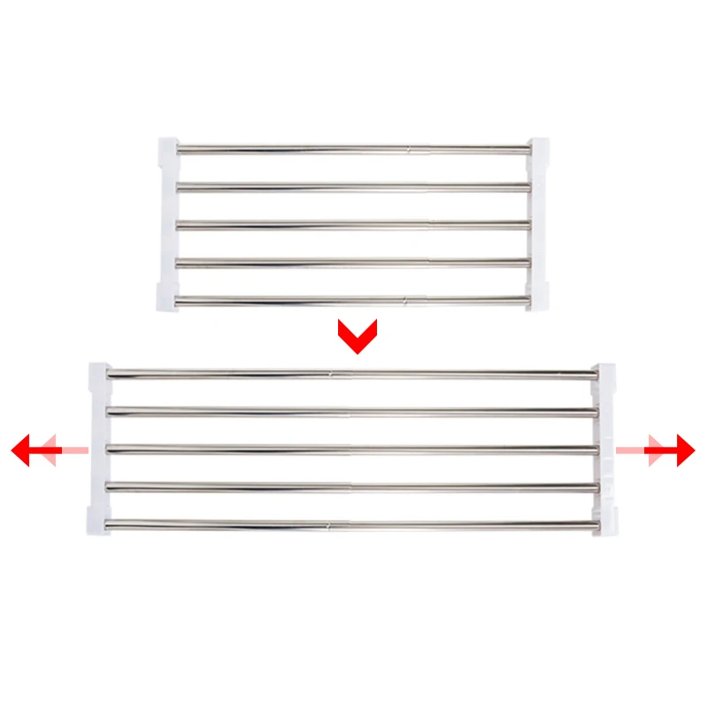 Home storage holder paste type adjustable partition for Wardrobe Cabinet partition shelf dormitory nail-free layered rack