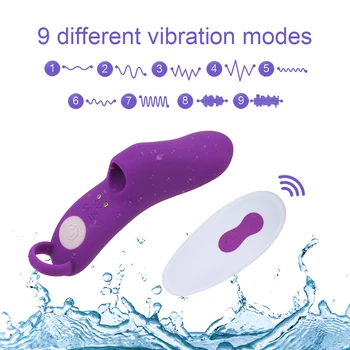 Finger Vibrator Female Masturbator 9 Frequency Clitoris Stimulator G Spot Massage Wireless Remote Control Sex Toys for Women 2