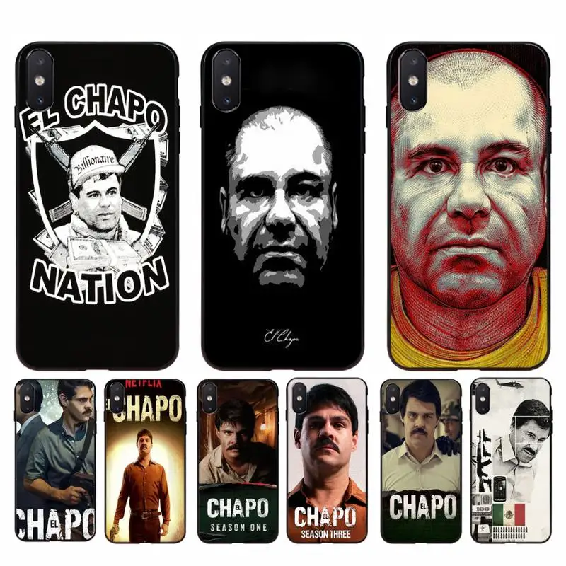 Чехол Yinuoda El Chapo Bling для iPhone 11 8 7 6 6S Plus X XS MAX 5 5S SE 2020 XR pro|Бамперы| |