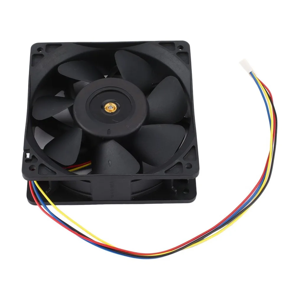 

7500RPM DC12V 5.0A Cooling Fan For Antminer Bitmain S7 S9 4-Pin Connector Brushless Replacement Cooler Low Noise 120*120mm