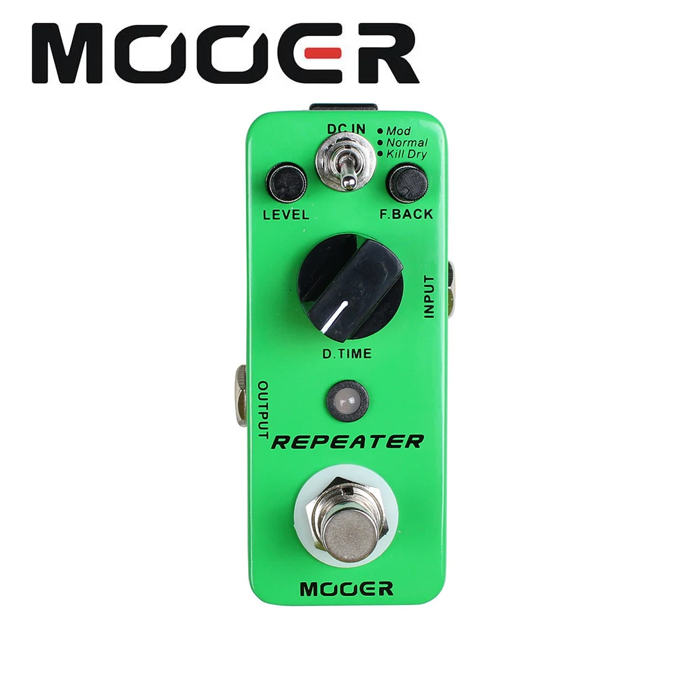 

MOOER Repeater Digital Delay Pedal 3 Working Modes: Mod/Normal/Kill Dry Guitar effect pedal