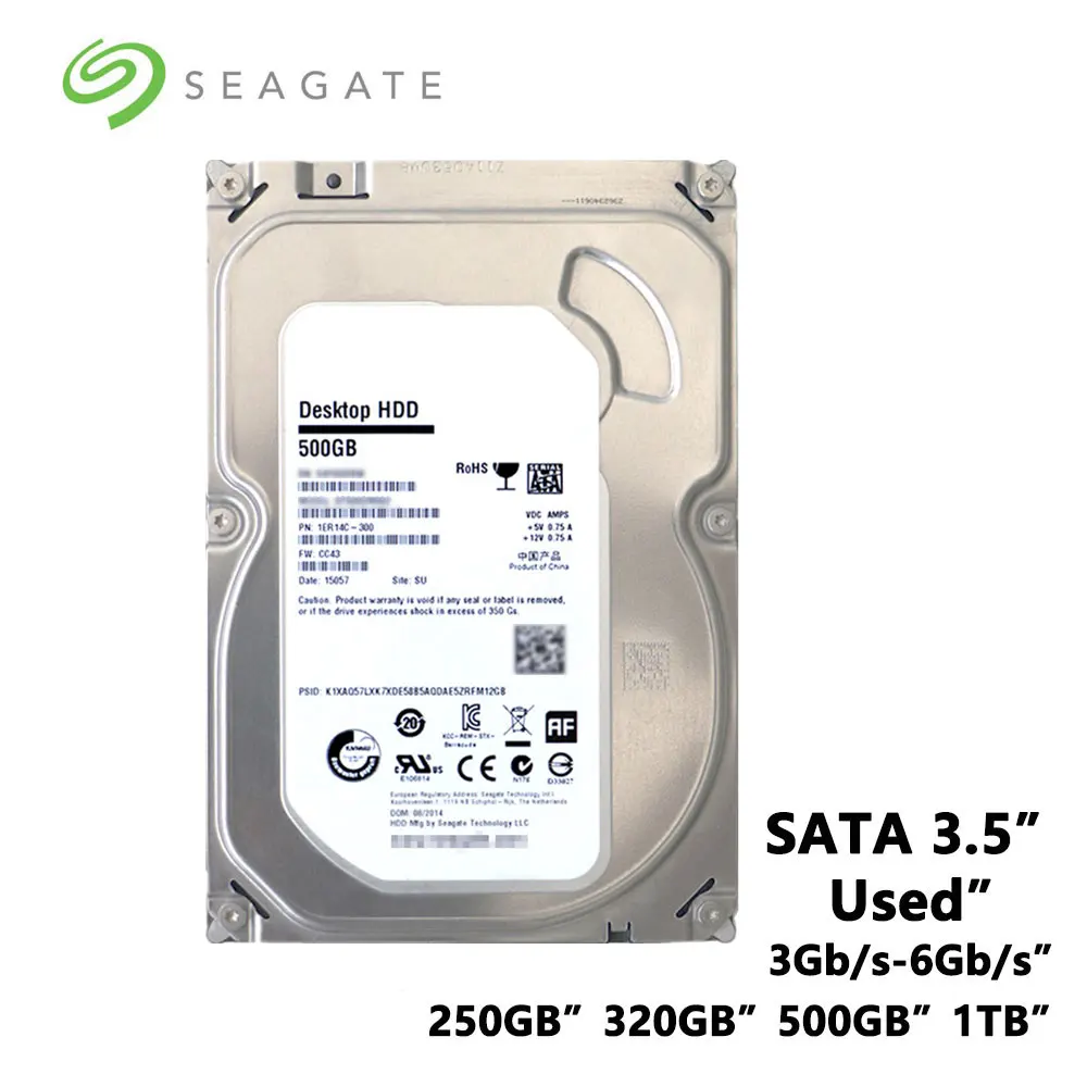 Офисный ПК Seagate 250 ГБ 320 500 Гб ТБ 3 5 дюйма механический внутренний диск SATA ГБ/сек.-6