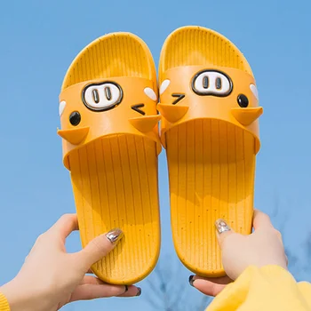 

Women Summer Open Toe Cartoon Slippers Woman Cute Massage Flat Animal Prints Female Candy Color Shoes Female Beach Slippers New