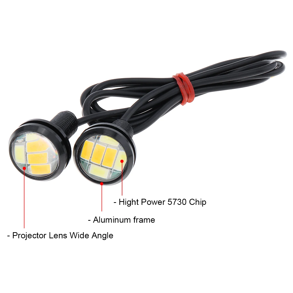 ȭƮ 5730 LED ̱  ڵ Ȱ, DRL ,  õ,    , ְ , 9W, 18mm, 23mm