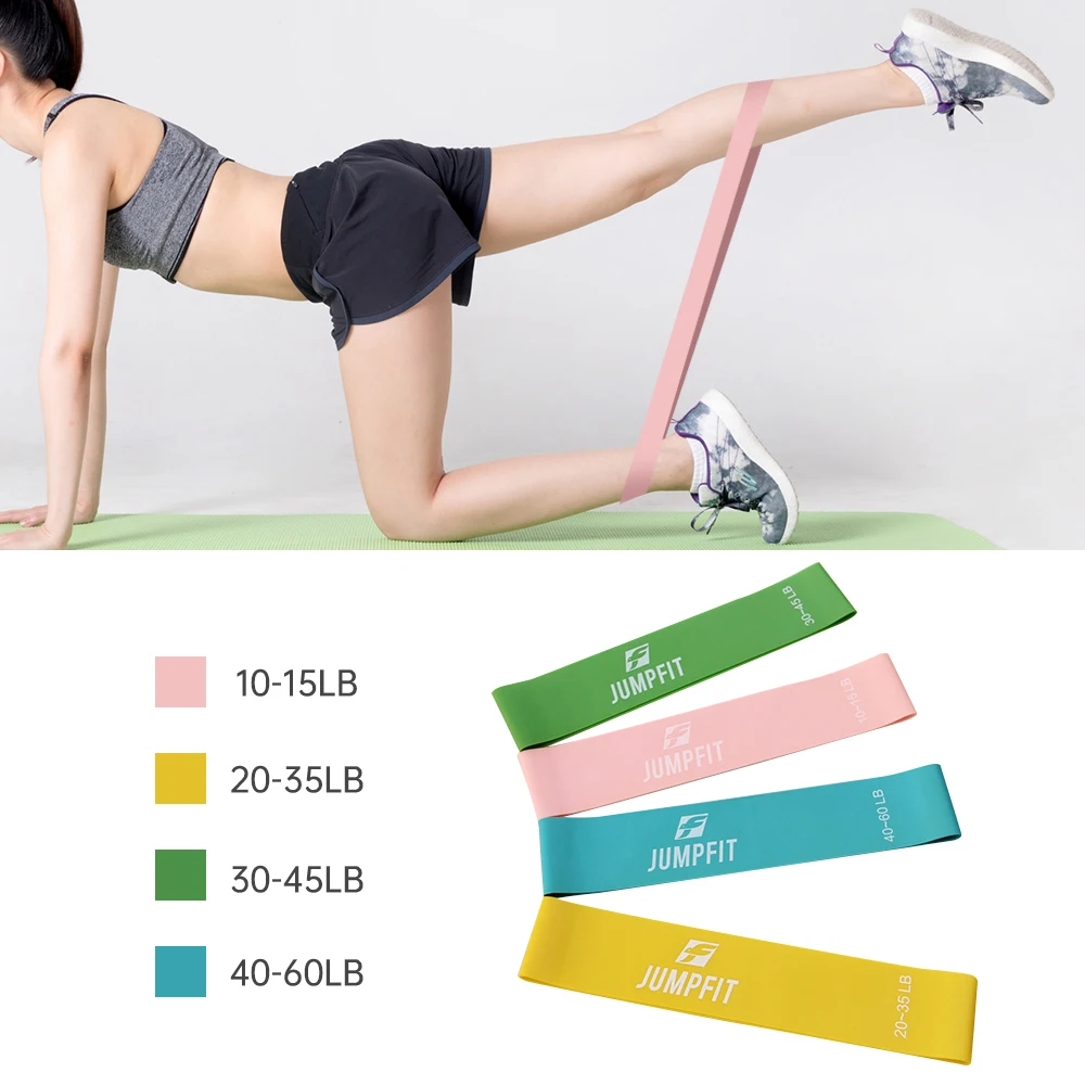 

4 Colors Yoga Resistance Emulsion Bands Indoor Outdoor Fitness Equipment 0.5-1.1cm Pilates Sports Training Workout Elastic Strap
