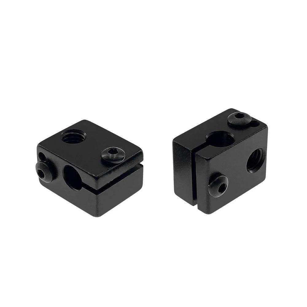 Алюминиевый V6 тепловой блок для V5 V6 J-head экструдер HotEnd 3D принтеры части нагревателя Горячий Конец нагревательные аксессуары 20*16*12 мм часть 1 - Цвет: Черный