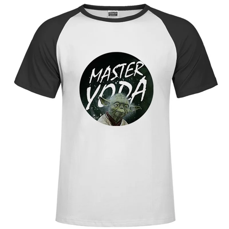 Raglan black 42 Г. Милая детская футболка для мальчиков йода белая Рождественская футболка с покемонами Звездные войны модная мужская уличная одежда в подарок - Цвет: Raglan black 42