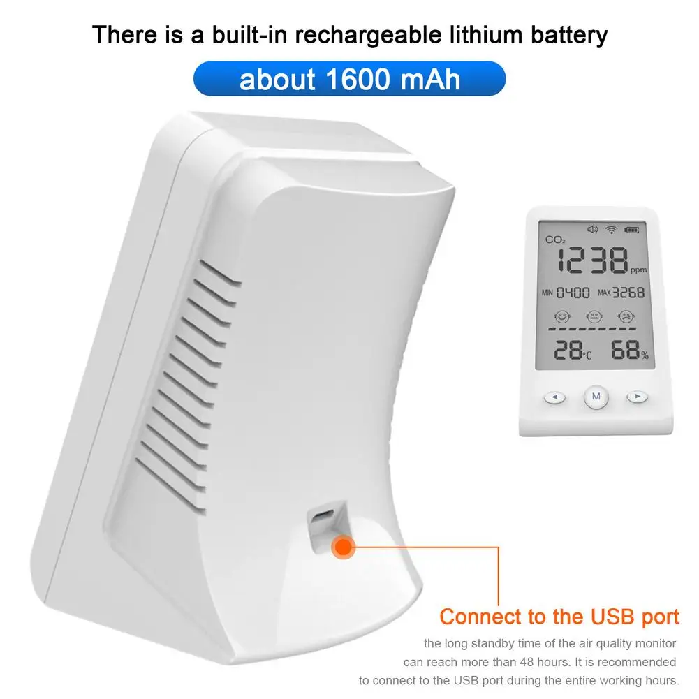 The Best CO2 Meter Digital Temperature Humidity Sensor Tester Air Quality Monitor Carbon Dioxide