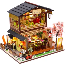 

CUTEBEE Kids Toys Dollhouse Kit with Furniture Assemble Wooden Miniature Doll House Diy Dollhouse Puzzle Toys For Children M2011