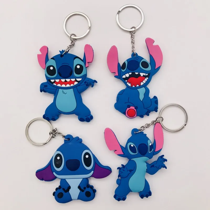 Брелок для ключей из ПВХ двухсторонний держатель с 3D рисунком аниме милый брелок