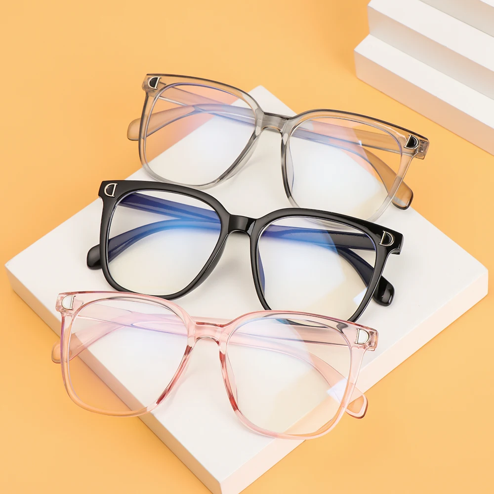 Blue Light Glasses PC Frame Resin Lens Anti Blue Light Blocking Radiation Sunglasses Unisex Trend Clear Lenses Computer Glasses reading glasses with blue light filter