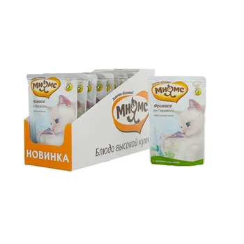 

Мнямс паучи for cats фрикасе by парижски (rabbit with herbs), 12*85g