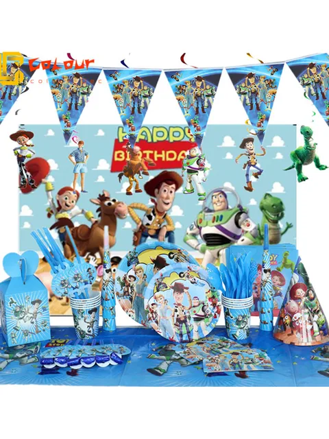 Deco Anniversaire Toy Story Anniversaire Décorations Toy Story Ballons Anniversaire  Toy Story Décorations Gâteaux Toy Story Bannière Anniversaire Toy Story D' anniversaire Déco Spirales Décoration : : Cuisine et Maison