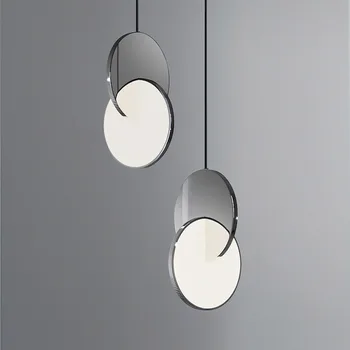 

Nordic creative restaurant post modern minimalist designer bedroom bedside luxury mirror pendant lights