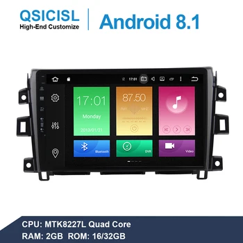 

Android 8.1 2.5D 10.1" car dvd multimedia player for Nissan Navara 2017 head unit 1 din quad core wifi Bluetooth mirror link