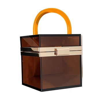 

Clear Purse Acrylic Box Evening Clutch Bag Handbag for Women