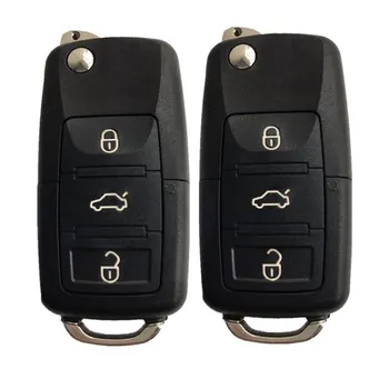 

Car Remote Flip Key Shell 3 Button Keys Case Fob for Volkswagen VW B5