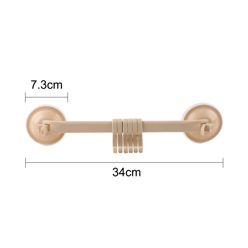 Flexible Storage Rack Shelf 1PC Plastic Suction Cup Kitchen Hanger Organizer Bath Clothes Towel Bathroom Hook Cooking Tool