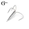 1Pcs Top Quality Fishing Tackle Sharpened Strong Big Fishing Treble Hooks With Lead Sinker Weight Fishhook Tools Accessories ► Photo 3/6