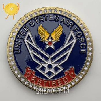 

United States Air Force Commemorative Coin Retired Air Force Warrior Honor Coins Collectibles Integrity Service Excellence Medal