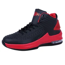 Мужская дышащая обувь на платформе с амортизацией; нескользящая износостойкая спортивная обувь с высоким берцем; Баскетбольная обувь