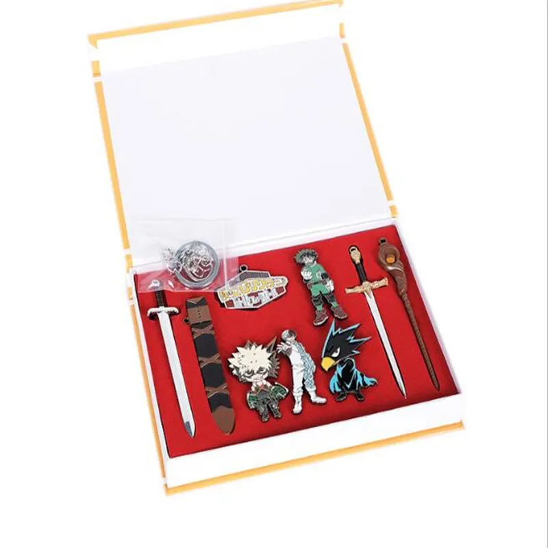 Anime my hero academia metal badge anime cosplay props set A976