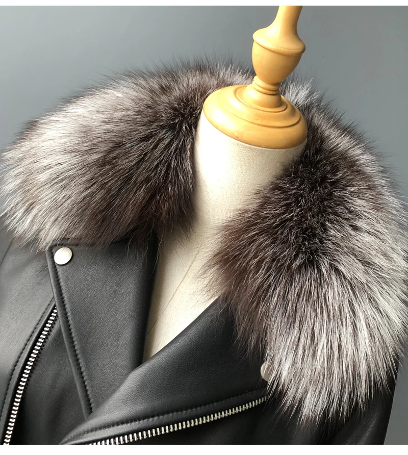Spring Genuine Leather Jacket Women 2019 Fashion Real Sheepskin Coat Rivet Motorcycle Biker Jacket Female Sheep Leather Coat