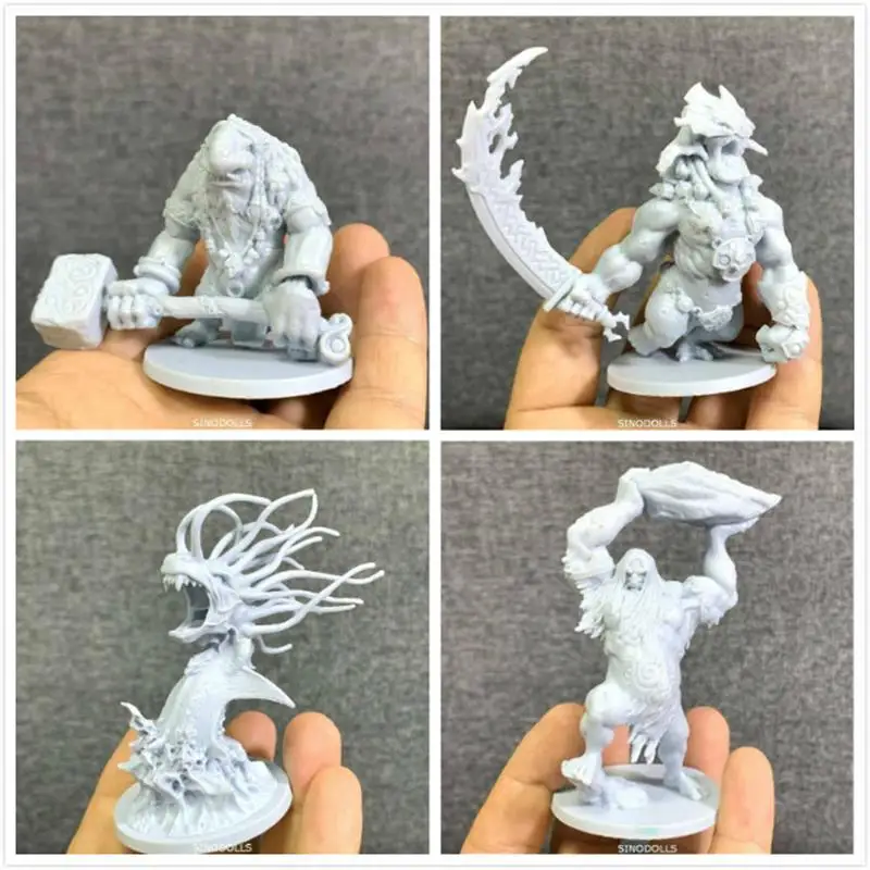 

Lot 4inch Monsters Miniatures Game Figures Role Playing Model Toys Unpainted Collection