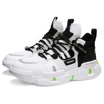 

TaoBo Chunky High Top Basketball Shoes for Man Hard-wearing Women Basketball Sport Shoes Support and Wear-resistant Sneaker