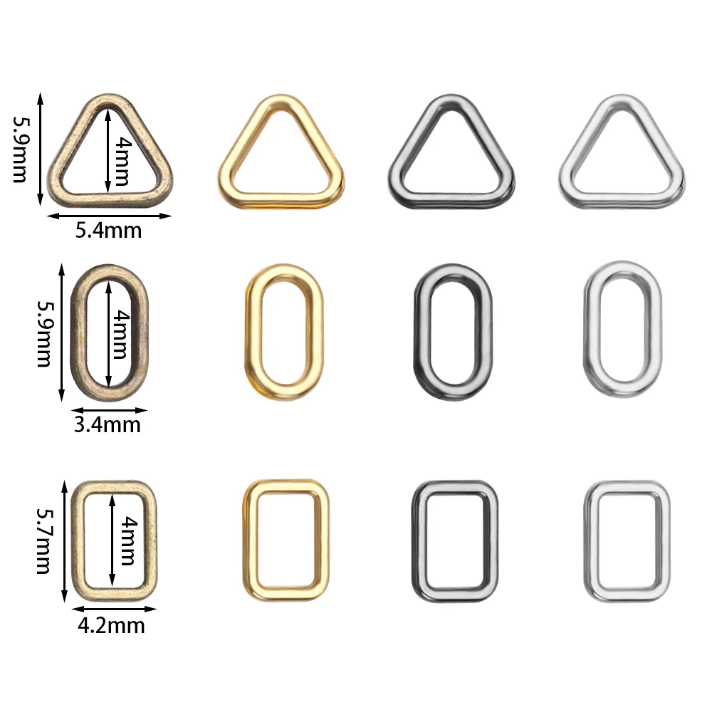 Mini Metal Buckle Doll Bag doll accessories doll clothes accessories plush doll accessories doll bag toys 20Pcs Tri-glide Buckle Oval/Square/Triangle Buttons Doll Luggage Hardware Parts DIY Accessories