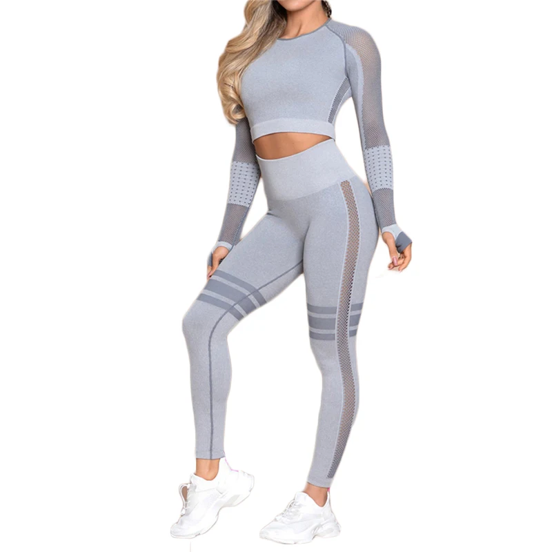 

New Seamles Gym Clothing Women Gym Yoga Set Fitness Workout Sets Yoga Outfits For Women Athletic Legging Women's Sportswear suit