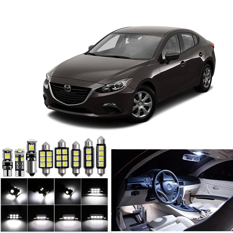 Светильник Светодиодная лампа w5w для хэтчбека/седана 2014 2016 Mazda3 внутреннее